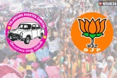 GHMC Polls new updates, GHMC Polls updates, ghmc polls trs and bjp heading for a close fight, Telangana ghmc