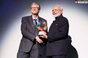 Narendra Modi Conferred With Global Goalkeeper Award