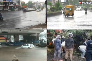 Heavy Rain And Wind Lash Parts Of Hyderabad