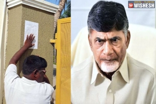 House Demolition Notice for Chandra Babu