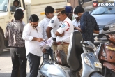 Hyderabad traffic police, Traffic Violations Cases, hyderabad 1065 traffic violations cases in two days, Violations