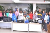 Rajiv Gandhi International Airport news, Human trafficking updates, human trafficking racket busted in hyderabad airport, Racket