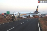 Skid, Skid, jet airways flight skids off the runway in goa 15 passengers injured, Goa dabolim airport