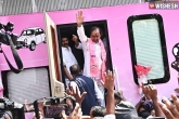 KCR Bus Tour latest updates, Telangana Parliament elections, kcr starts bus tour across telangana, Kcr