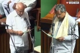 Karnataka government, Karnataka Politics latest, karnataka mlas take oath 2 congress mlas missing, Congress mlas