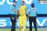 MS Dhoni 50% fine, MS Dhoni, after a fierce argument with umpires dhoni fined heavily, Csk