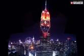 Artist Android Jones, Empire state building, maa kali projected in the empire state building as part of filmmaker louie psihoyos s show projecting change, Empire state building