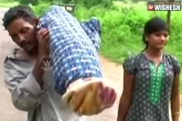 death, wife, man carries wife dead body for 10 km on his shoulder, Odisha