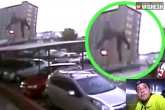 man falls from 17th floor building, accident, watch man falls from 17th floor balcony comes out safe, Balcony