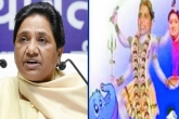 Mayawati, Smriti Irani loksabha, mayawati s morphed picture as kali creates stir, Loksabha