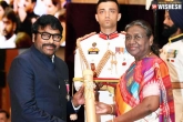 Chiranjeevi, Chiranjeevi award, megastar honoured with padha vibhushan, T news