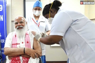 Narendra Modi takes the First Dose of Coronavirus Vaccine