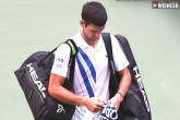 Novak Djokovic disqualified, Novak Djokovic US Open, novak djokovic gets disqualified from us open for striking a line judge, Novak djokovic