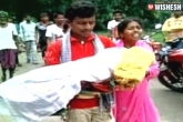 dead body, dead body, odisha man carries daughter body to hospital, Ambulance