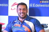 Salman Khan donation, Salman Khan latest, olympic athletes to be honoured by salman, Salman khan new movie