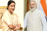 Sushma Swaraj, Sushma Swaraj, pm modi thanks sushma swaraj over kulbhushan verdict, Jadhav verdict