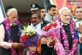 Prime MInister, France, pm narendra modi returns home after three nation tour of france germany canada, Nation tour