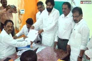 Pawan Kalyan Files His Nomination From Gajuwaka