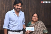 Anjana Devi updates, Anjana Devi, pawan kalyan s mother donates party fund for janasena, Anjana