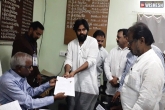 Janasena news, Pawan Kalyan latest, pawan kalyan files his nomination in bhimavaram, Bhimavaram