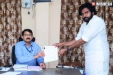 Pithapuram, Pawan Kalyan, pawan kalyan files nomination in pithapuram, Janasena