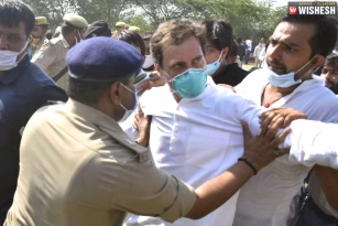 Rahul Gandhi detained when he is on his way to meet Hathras rape victim&#039;s family