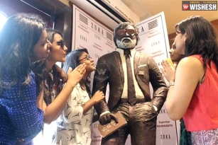 Rajinkanth&rsquo;s chocolate statue