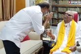 Rajinikanth politics, Rajinikanth new, rajinikanth meets karunanidhi and seeks blessings, Dr karunanidhi