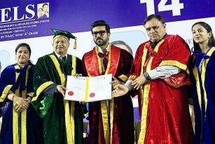 Ram Charan gets Doctorate from Vels University