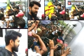 Godavari, Sukumar, mega power star mobbed by fans in rajahmundry, Mega power star