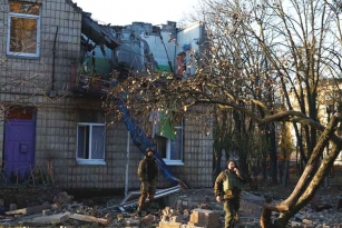 70 Russian drones hits Ukraine's Kyiv