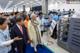Modi in Noida, Narendra Modi, modi inaugurates the world s biggest mobile manufacturing factor, Samsung electronics