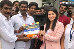 Sunny Leone Starts Shooting For Veeramadevi