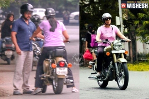 Suriya Teaches Jyothika Bike Riding