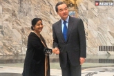 India, UN council, sushma swaraj meets chinese counterpart, External affairs ministry