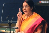 71st session, Sushma Swaraj, stop dreaming of separating kashmir from india sushma swaraj, A separation