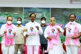 TRS Manifesto 2020 highlights, KCR announcement, trs releases manifesto before ghmc polls, 2020