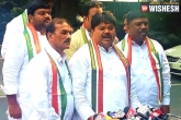 AICC, Ramulu Naik, huge blow for trs two senior leaders joins congress, Narsa reddy