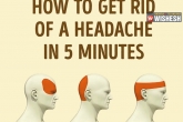 stop a bad headache in 5 minutes, get rid of a headache fast, how to get rid of a headache in 5 minutes, Relief from headache