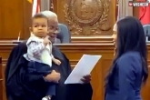 US mom, Richard Dinkins, us mom takes oath as lawyer while judge holds her baby, Baby