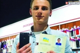 store, store, ukraine man changes his name to iphone sim seven, Man name change