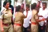 Srikalahasthi CI, Anju Yadav updates, viral women police officer slaps janasena party worker, Officer