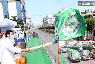 YS Jagan Flags Off 1088 Ambulances In Vijayawada