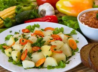 Yummy Potato Vegetable Salad Recipe