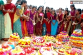 Bathukamma festival celebrations in Hyderabad, Bathukamma, bathukamma telangana govt declares holiday, Bathukamma