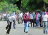 OU student march, TJAC, tension at ou, Telangana march