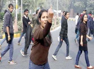 OU students bike rally against Delhi heinous crime