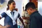 Sanjana, Sanjana, girl thrashes an eve teaser in police station, Eve teaser