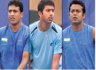 Indian tennis top trio bow out