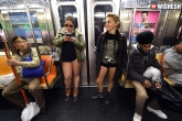 World news, World news, pantless subway riders spotted in new york city, Newyork
